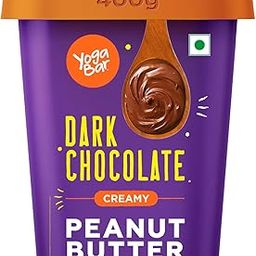 Yogabar Crunchy Dark Chocolate Peanut Butter 400g | No Palm Oil, Non-GMO, Antioxidant-Rich-image-45