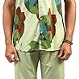 Men's Regular Fit Leaf Print Co-ord Sets-picture-18