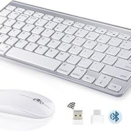 DC Wireless Keyboard and Mouse Compatible with iMac MacBook Air/Pro (Wireless 2.4GHz)-image-84