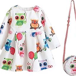 Baby Girl Printed Mini Frock Dress with Purse for Kids (BGD 93)-image-48