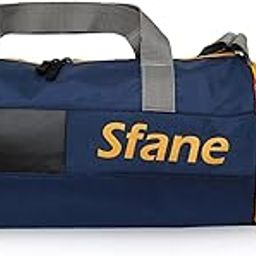 Sfane Gym Bags for Men with Separate Shoe Compartment Sports Gym Bags for Women Unisex Duffle Bags for Gym for Carry & Travel Adjustable Duffel Bags Sports Bag - Blue & Yellow.-image-92