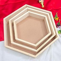 VRB Dec 3 Pcs Gift Box/Gift boxes for Gifting/Pinewood Boxes/Birthday Gift Packing Box/hamper box for Gift Hamper Gifting Boxes and Wedding Decoration Purpose (Design : 2)-24