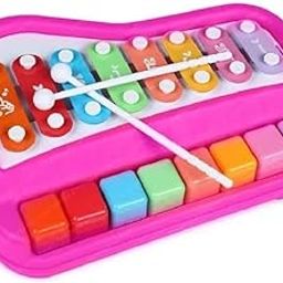 KHAMOSH TRADERS® 2 in 1 Big Piano Xylophone Musical Toy for Kids 8 Tone Xylophone Learning Toys Preschool Musical Learning Instruments Non-Toxic, Non-Battery (Piano Toy)-image-43