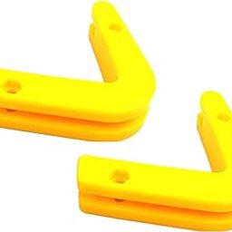 ATORSE 2Pcs Barbell Rack Dumbbell Rack Shelves Wall Mount Dumbbell Holder Organizer Yellow-17