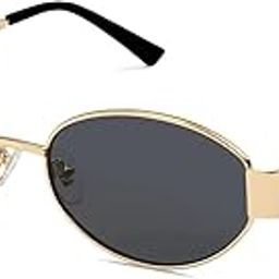 Retro Oval Sunglasses for Women & Men | Trendy Metal Sun Glasses Classic Shades | UV400 Protection-picture-2