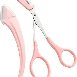 Sweetpea.Fx� Mini Brow Class Cutting Scissors Easy-to-use Eyebrow Trimmer with Comb Cutting Scissors Eyebrow Trimming Tool-25