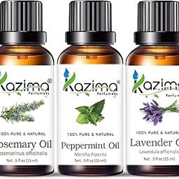 KAZIMA Essential Oils - Rosemary Oil, Peppermint Oil & Lavender Oil (Combo Pack of 3) 15 ml Each-picture-38