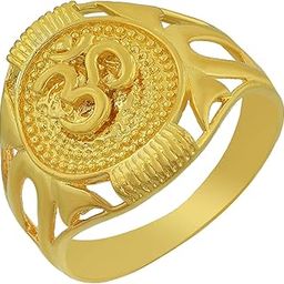 Missmister Gold plated Hindu OM good luck finger ring Men and Women-image-44