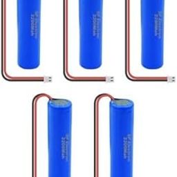SP Electron 3.7V 2200mAh 18650 Wire Attach Lithium-Ion Battery Pack with BMS Protection (Pack of 5)-7