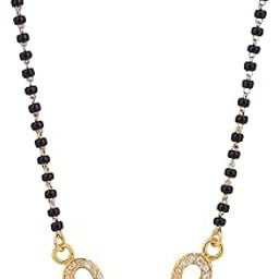 925 Sterling Silver Mangalsutra Necklace with Ruby Flower Design Pendant Black Bead Chain for Women|Hypoallergenic|Anti-Tarnish | Authenticity Certificate & 925 Stamp | 6 Months Warranty-image-96