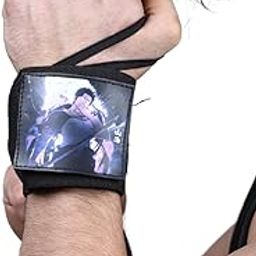 ZYZFIT Wrist Wraps with Superhero Patch Adjustable Gym Wrist Support with Thumb Loop Great for Crossfit, Powerlifting, Bodybuilding(Yami Sukehiro)-image-101