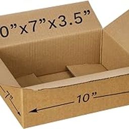 BonKaso 3 Ply Brown Corrugated Packaging Packaging Box Size:10x7x3.5 inch, Pack of 10-picture-29
