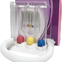 Lung Exerciser | 3 Ball Spirometer | Incentive Respirometer | Breathing Exerciser | Breath Measurement System | Deep Breathing | Detachable & Washable, Hygienic-14