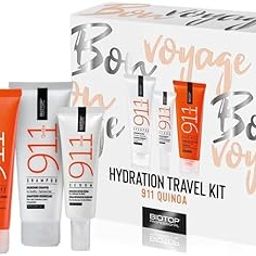 BIOTOP 911 Quinoa Hydration Travel Kit | Shampoo, Hair Mask & Serum | Quinoa Protein-Infused | Deep Moisture, Frizz Control & Heat Protection | Travel-Friendly Hair Care Set (75ml + 75ml + 30ml)-12