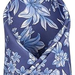 Men Blue Print Party Pocket Square-image-96