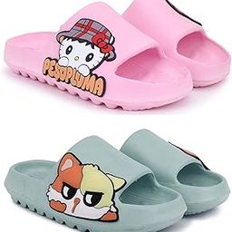 Combo Pack of 2 Slipper/Flip Flops/Slides/Clogs/Sandals for Women (Tatoo-Peso Vs Tatoo-Pika)-image-20