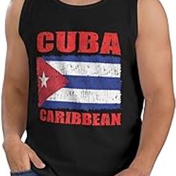 Mens Cotton Tank Top Flag-of-Cuban-Cuba-Vintage Athletic Shirts Boxing Gym Shirts Plain Vest Tee-image-33
