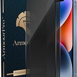 ArmourPro Matte Privacy Tempered Glass Screen Protector Compatible for iPhone 16e / 14/13 / 13 Pro (6.1 Inch) with Edge to Edge Coverage and Easy Installation kit (Pack of 2)-19