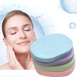 5s Production 4pcs Multicolor Women’s Face Cleansing Sponge Makeup Removing Facial Puff Deep Cleansing Pad for Dry & Wet Use-image-45