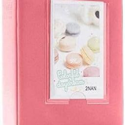 Stela 64 Pockets Mini Photo Album fit to Fujifilm Instant Mini 7s 8 8+ 9 25 26 50s 70 90 Instant Camera & Name Card with 40 Psc Stickers (Pink)-image-48