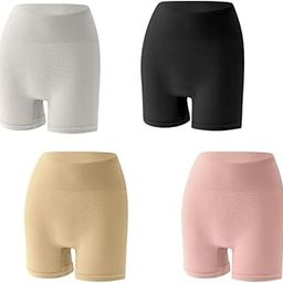 Womens Butt Lifter Shapewear High Waist Stomach Tummy Control Panties Body Shaper Shorts Girdle Slimming Underwear Waist Trainer Panty (4 Pack)-image-13