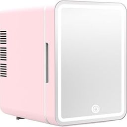 UJEAVETTE® Mini Fridge 4L Single Door Multiuse Mini Refrigerator for Dorm Room Car Home Pink-image-51