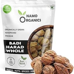 Namo Organics Badi Harad Whole - 300 Gm Fresh - Aralu | Inknut | Ink Kut | Haritaki | Kadukkai - Badi Harar - Terminalia Chebula - Karakkaya By Namo Organics-10