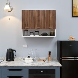 Spyder Craft Wall Mounted Matte Finish 3 Door Blitz Multipurpose Cabinet for Office, Hall, Kitchen | Cabinet for Kitchen | Living Room| Color:- White Noce Lyon - Easy to Assemble -1 Year Warranty-20
