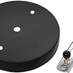 VRCT Set of 2, 100mm x 20mm Black Lamp Holder Ceiling Canopy Kit Ceiling Plate Chassis Base Pendant Light Accessories , Metal-picture-28