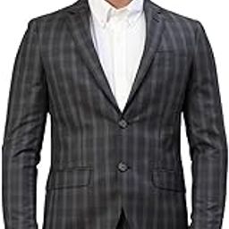 Men Checked Notch Collar Smart Fit Blazers-22