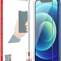 POPIO Military-Grade Gorilla Tempered Glass Compatible For iPhone 12/12 Pro (Black) Edge To Edge Coverage With Easy Installation Kit-14