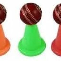 PlayZdict Cricket Batting Tee | Durable Cricket Cone for Batting Practice | Soft PVC Cricket Equipment | Training Marker for Field Practice Pack of 6-image-90