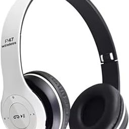icall P47 Gaming Over Ear Wireless Bluetooth Headphones with Mic 6 Hours Palyback (White)-picture-13