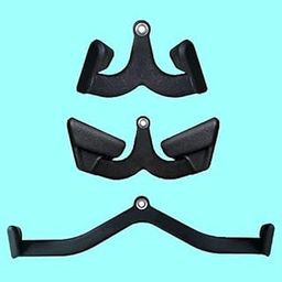 Mag Grip Set of 5 LAT Pull Down Bar for Cable Machine, LAT Pulldown Attachments T Bar V Bar Cable Attachment, Back Tricep Bar Strength Training Handle-image-8