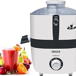 Inalsa Electric Juicer for Fruits and Vegetables Centrifugal Juicer 500 Watt- Fruitilick CF| Juicer Mesh with SS Sieve |Overload Protector for Motor Safety| 2 Year Warranty, Made In India (White/Grey)-picture-28