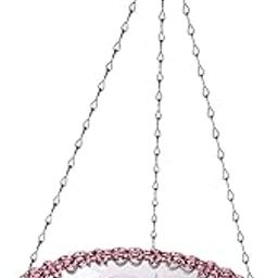 CALANDIS™ Hanging Bird Bath Large Capacity 9inch Bird Feeder for Garden Patio Backyard Rose Red | Birdbaths | Bird & Wildlife Accessories | Yard, Garden & Outdoor Living-image-78