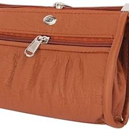 Trendy PU Multi Zip Pocket Daily Use Purse for Women Wallet Bag for Girls Clutches Bag for Women Multicolour Small Handbag Multi card slots phone pocket ladies purse-image-99