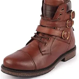 fausto Men's Leather Boots-picture-20