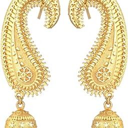 Jewellery for Less Gold Plated Copper Earrings For Women-1