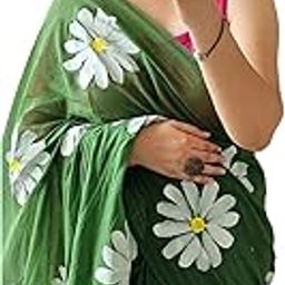 Elegant Mul Cotton Floral Hand Printed Saree for Women - Perfect for Casual Outings, Festivals, and Special Occasions-28