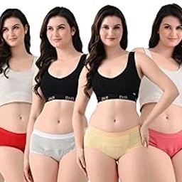 Cotton Midwaist Leakproof Panties | Absorb Upto 180ML, Urine Incontinence Panty for Bladder Leak-image-59