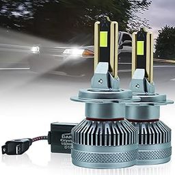 Fabtec High Power H7 Led Car Headlight Bulb, 150W/12,000 Lumens Super Bright LED High/Low Beam Headlight Conversion Kit for Cars 6000K Cool White, Pack of 2-32