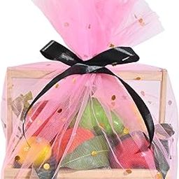 AMAROBA Dotted Net Fabric for Decor, Gift Packing, Party, Bouquet,Car, Christmas,Decoration,Width 1 mtr, 5 mtr Length net Cloth for Decoration (Pack of 5 MTR, DOT Pink), Dot-image-16