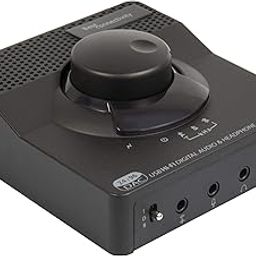 Syba Sonic 24bit 96KHz USB DAC Stereo Headphone Amplifier 2 Stage EQ Digital/Coaxial Output and RCA Output SD-DAC63116-23