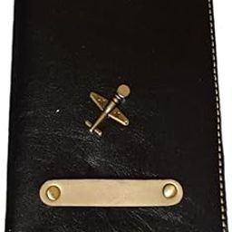 Passport Cover with ID Slot, Black, Aeroplane Charm-image-40