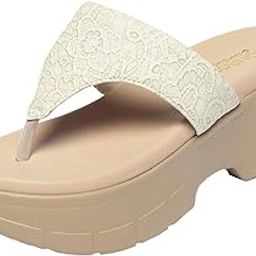 Fancy and Stylish Trendy and Lightweight Casual Regularwear Vegan Wedges Sandals For Women and Girls-43