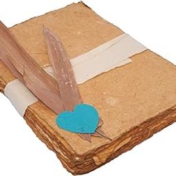 SURPRISE SOMEONE Vintage Handmade Paper Sheet | A4 Size Sheets with Deckle Edge (50 Sheets) | Vintage Brown-image-36