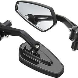 SGTB Motorcycle Bar End and Rear View Battle Mirror for Bike Bajaj Dominar Pulsar 200 Ns RE Classic Thunderbird Continental GT KTM Duke RC Yamaha R15 v3 v4 fz TVS Ntorq-28