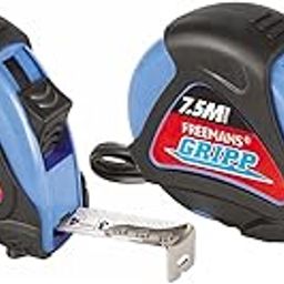GOYALKART FREEMAN GRIPP 7.5m:25mm Steel Inchi Measuring Tape - 7.5m (Blue) With Rubberized Unbreakable ABS case || Pause Button || Click Action Front Lock and Belt Clip || Combo Pack of 2Pcs-14