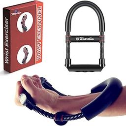 Wearslim® Professional Advanced Adjustable Forearm Strengthener Wrist Exerciser Equipment for Upper Arm Workout and Strength Training, Forearm Muscle Strength Training Fitness Equipment-Black-image-25